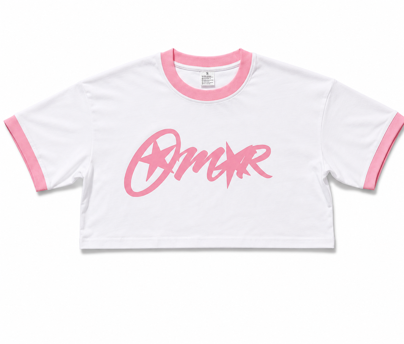PINK OMAR CROP TOP
