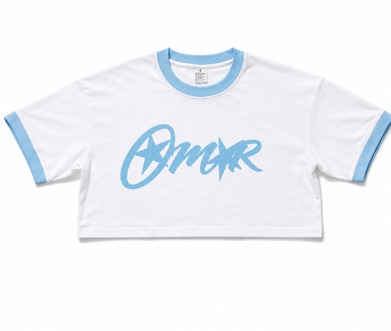 BLUE OMAR CROP TOP