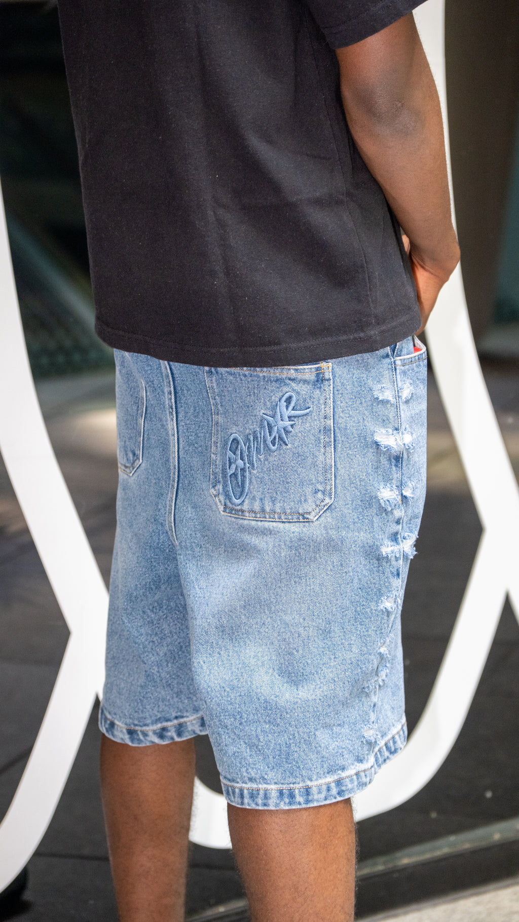 OMAR DENIM SHORTS